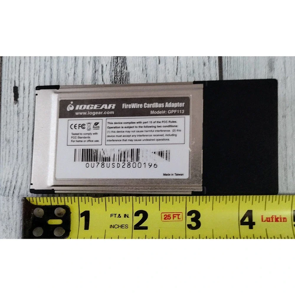 IOGEAR FireWire CardBus Adapter(GPF113) IEEE 1394.3 Port CardBus Adapter!